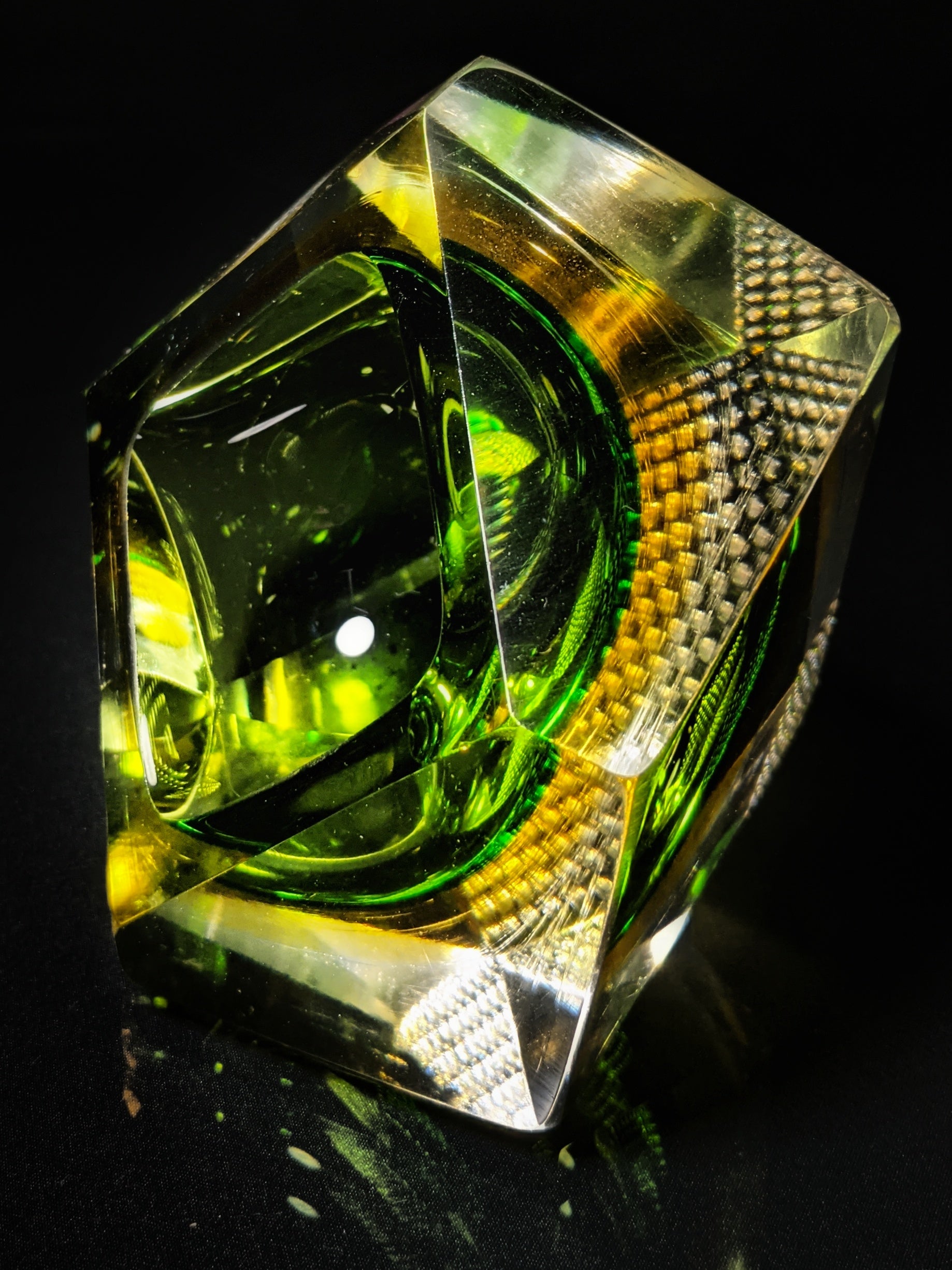 Murano Sommerso Crystal Ashtray