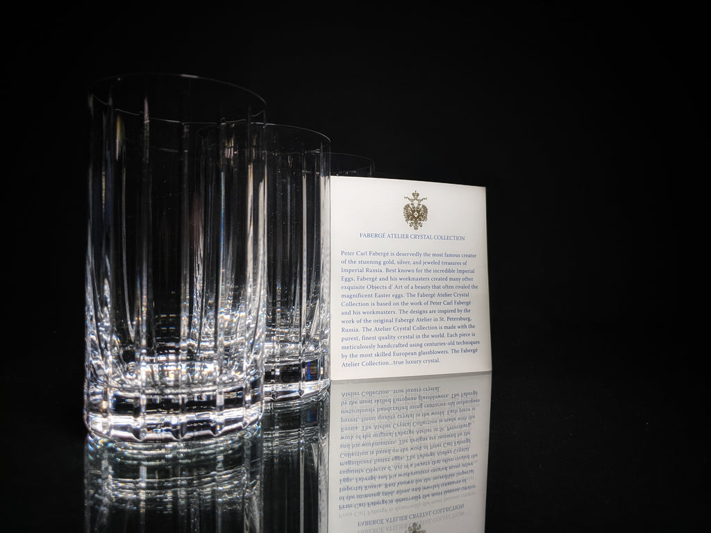 Faberge  Pavillon Highball  Glasses Style # : 441-04-4 Made in Slovenia set of 4