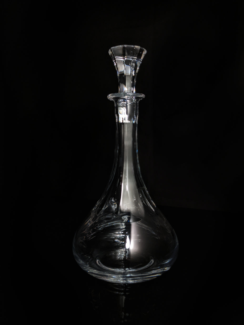 Christofle Crystal Decanter fluted pristine condition with tags