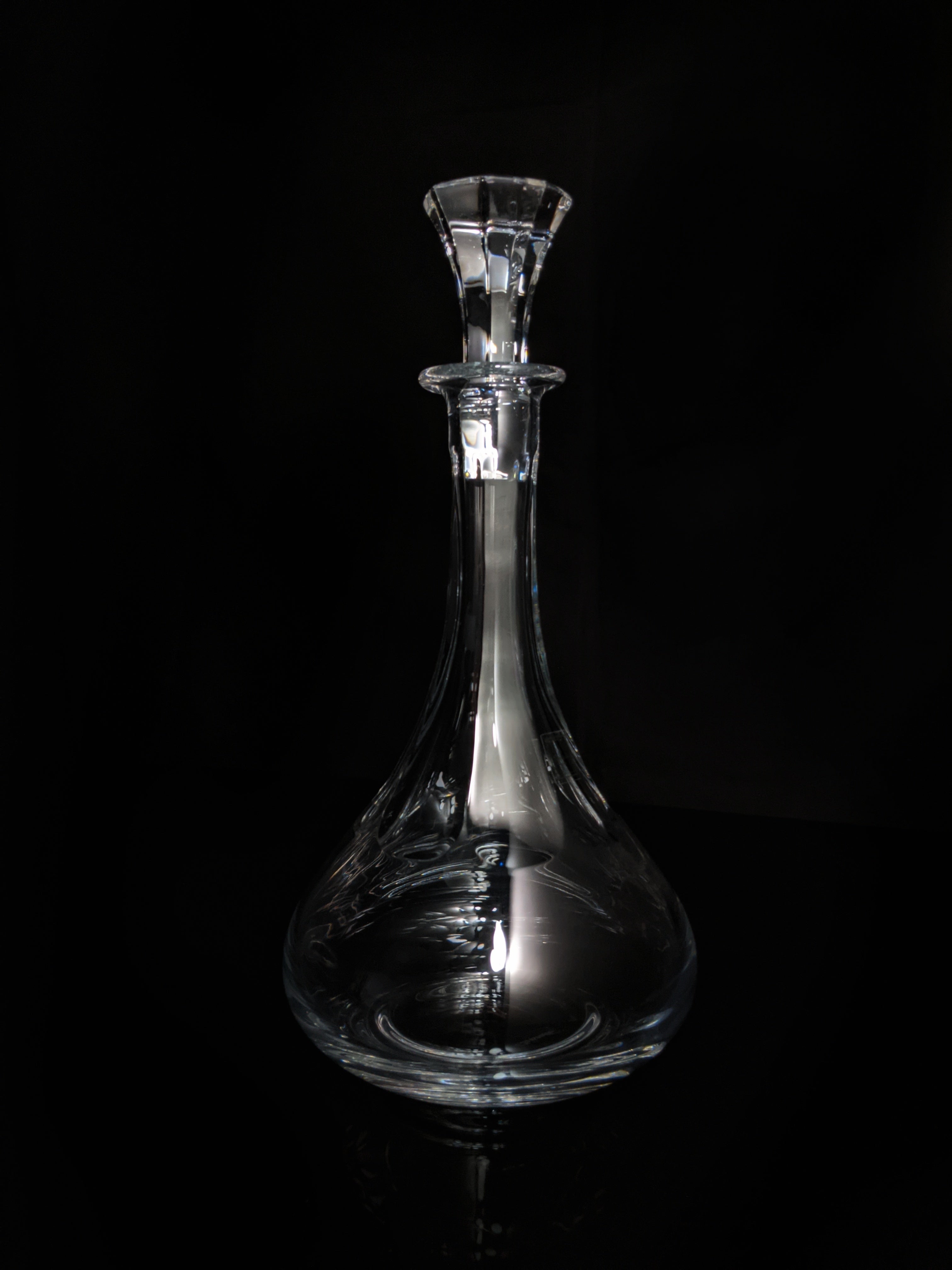 Christofle Crystal Decanter fluted pristine condition with tags