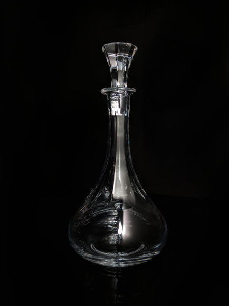 Christofle Crystal Decanter fluted pristine condition with tags