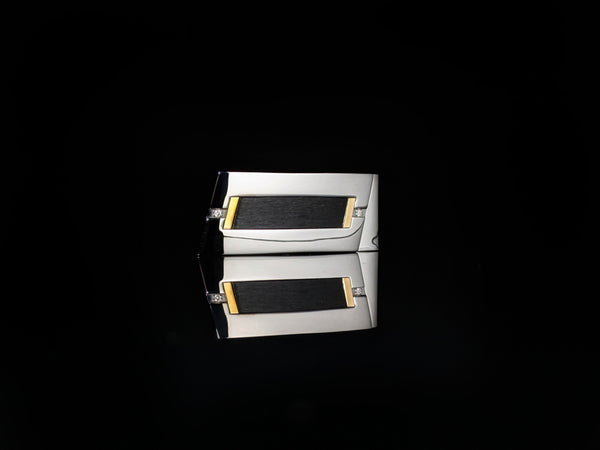 Dolan Bullock Diamond  Stainless Steel Money Clip NIB