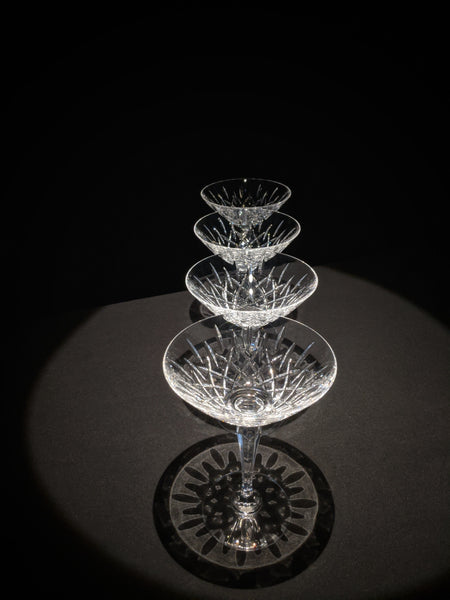 Faberge Clear Crystal Martini Glasses