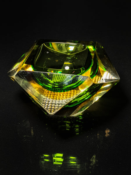 Murano Sommerso Crystal Ashtray