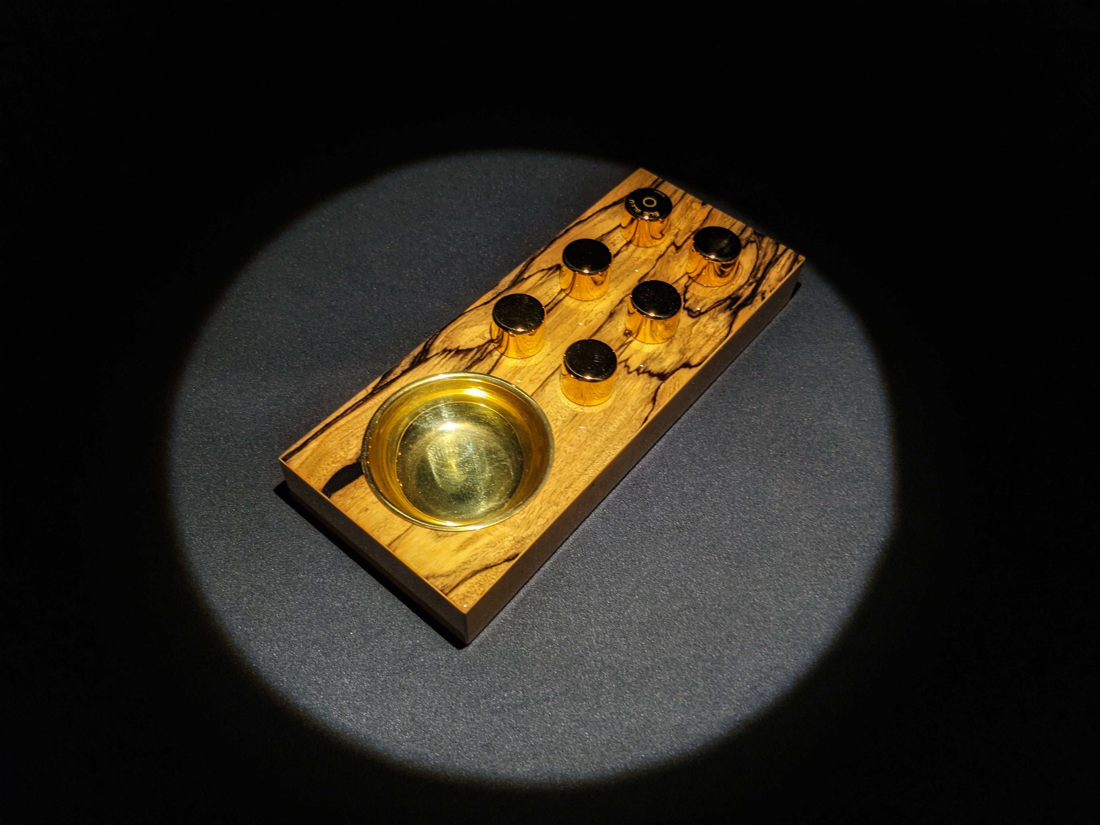 Elie Bleu Royal Ebony Wood Egoist Ashtray