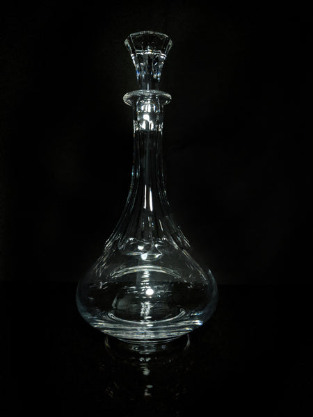 Christofle Crystal Decanter fluted pristine condition with tags