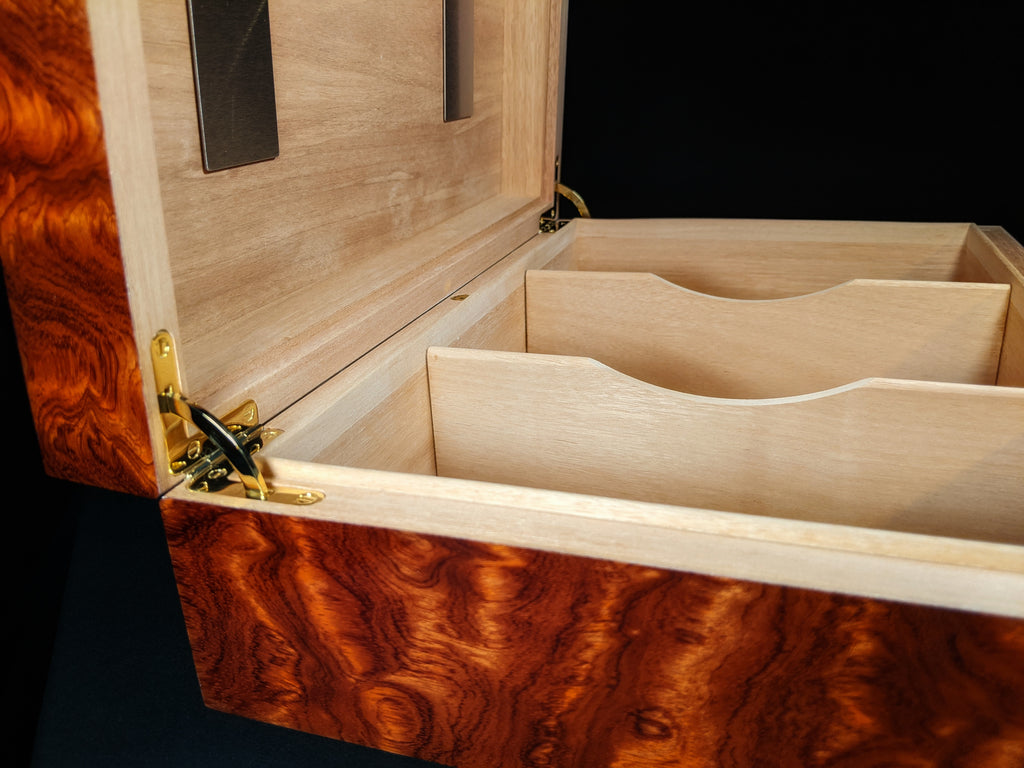 Elie Bleu Figured Bubinga Humidor 110 ct
