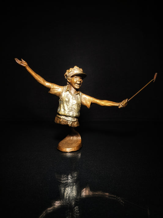 Mark Hopkins Bronze Gold Sculpture " Perfect "