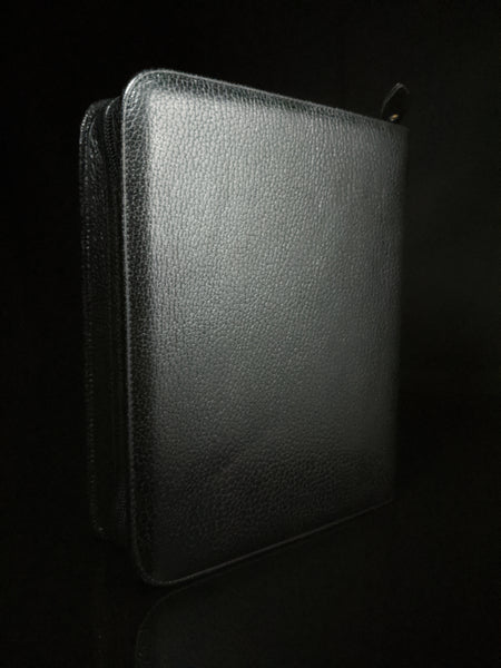 pheasant by R.D.Gomez made in Spain Black  Leather Case NIB