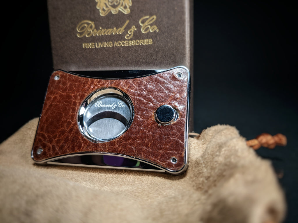 Brizard and Co. - The "Elite" Cigar Cutter - Croco Pattern Tobacco