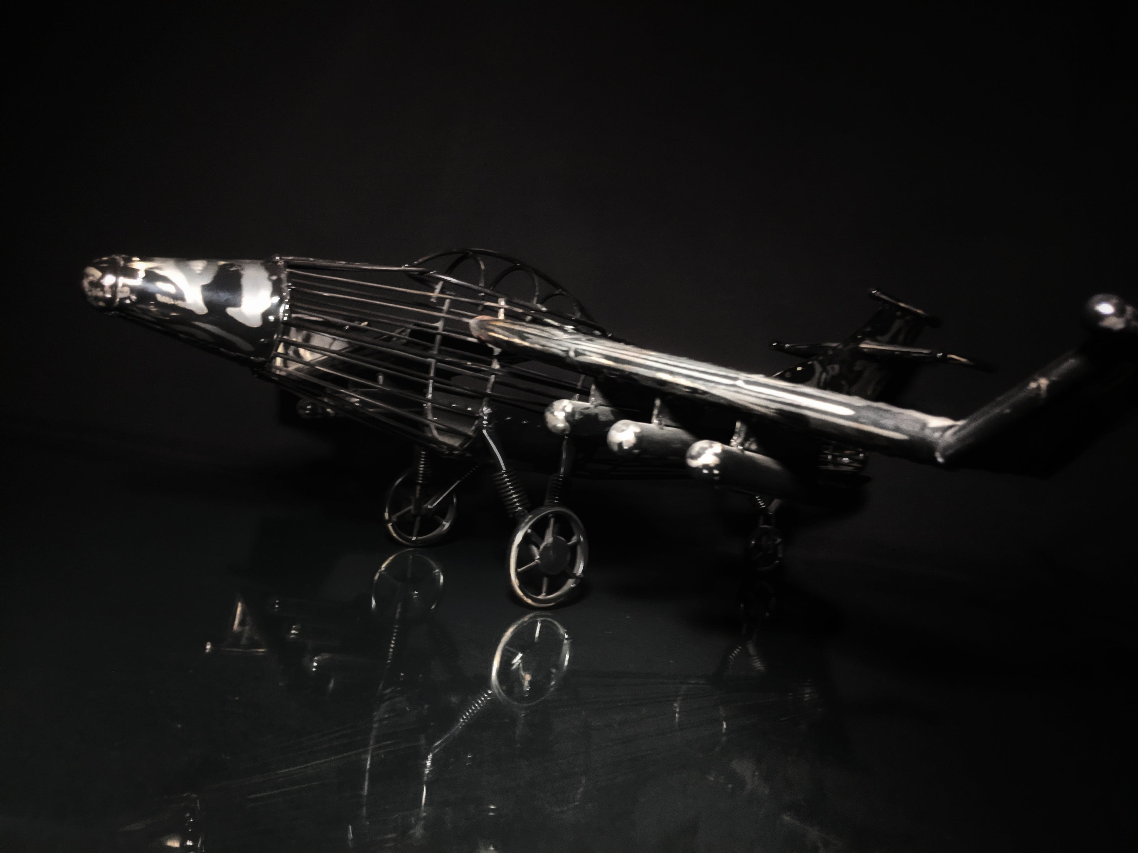Airplane Metal Art Sculpture