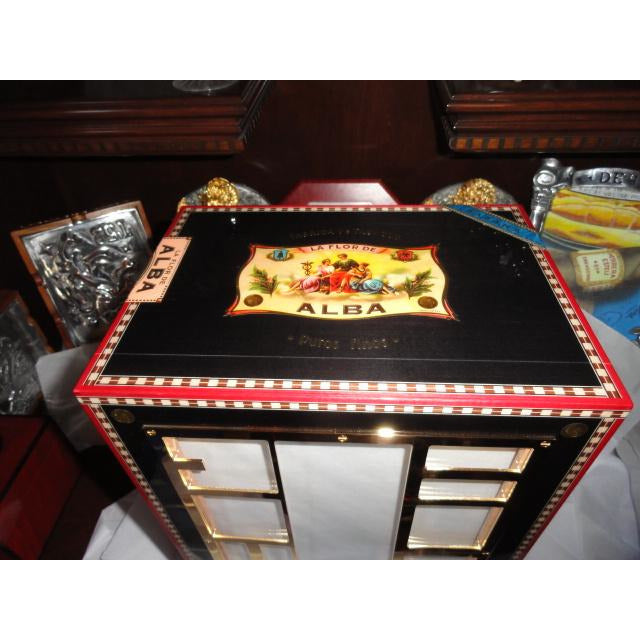 Elie Bleu Alba Black Sycamore Cabinet Humidor
