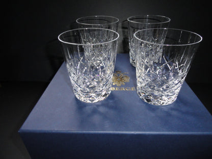 Faberge Crystal Old Fashion Glasses