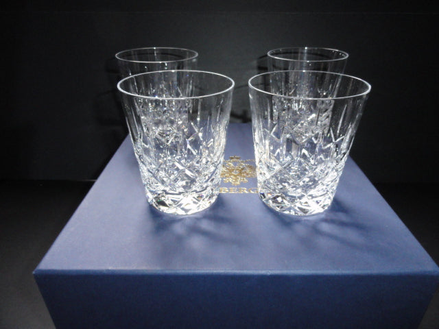 Faberge Crystal Old Fashion Glasses