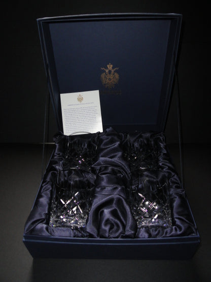 Faberge Crystal Old Fashion Glasses