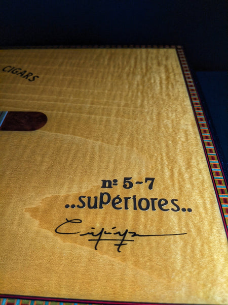 Elie Bleu Medals Yellow  Sycamore Humidor 120 count NIB