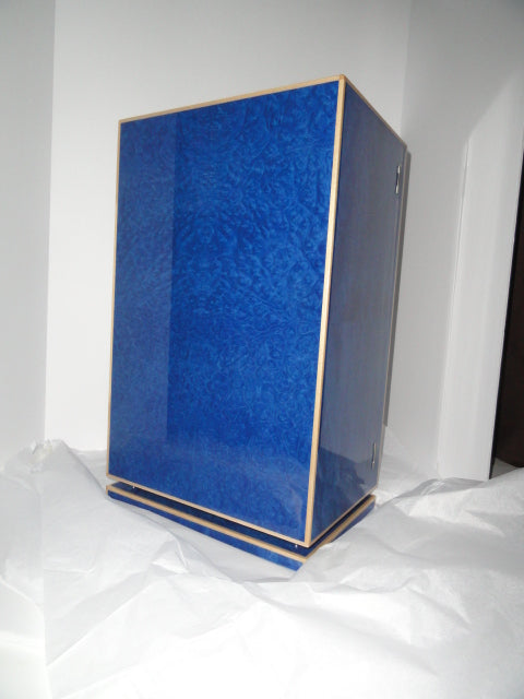 Elie Bleu Madrona Blue  Wood Cabinet Humidor 150 count
