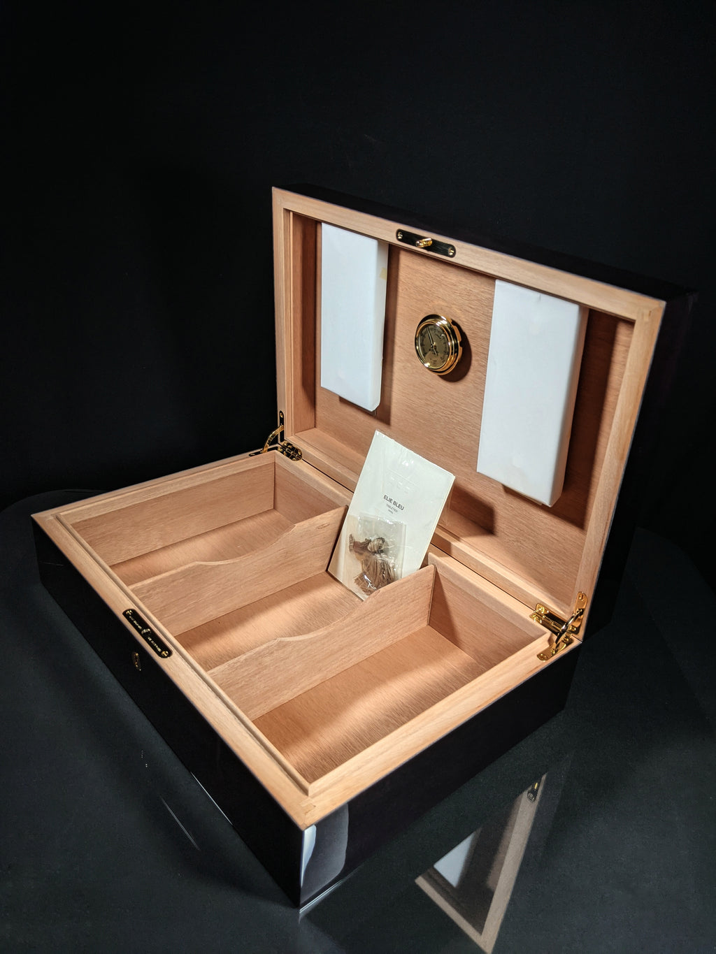Elie Bleu Zebrawood Humidor 110 count
