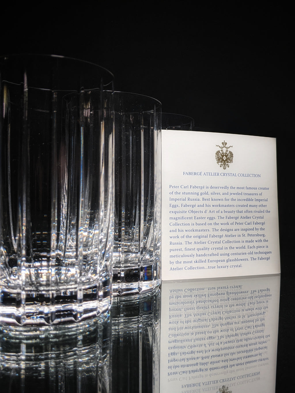 Faberge  Pavillon Highball  Glasses Style # : 441-04-4 Made in Slovenia set of 4