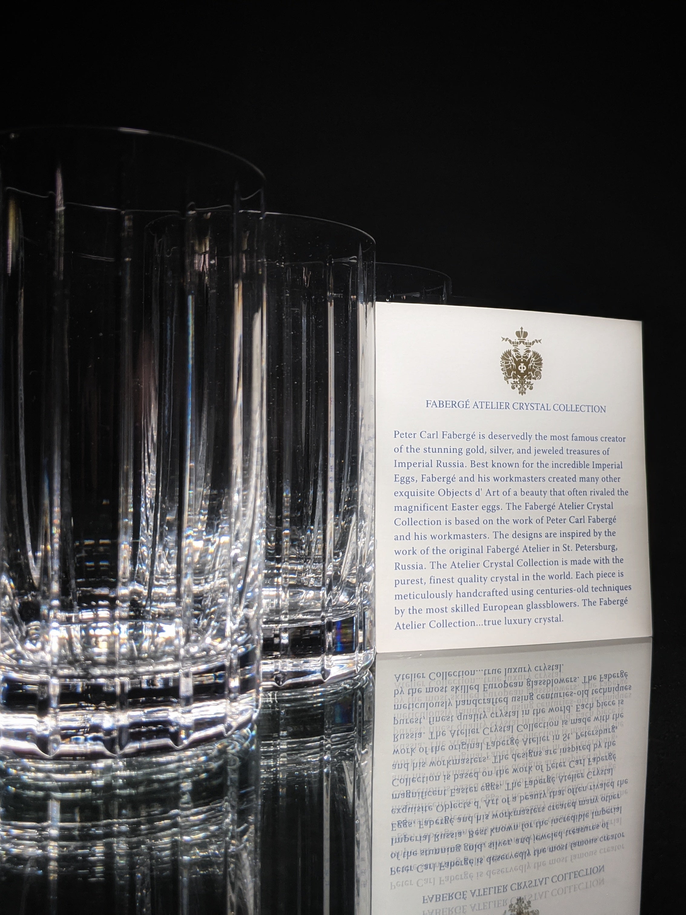 Faberge  Pavillon Highball  Glasses Style # : 441-04-4 Made in Slovenia set of 4