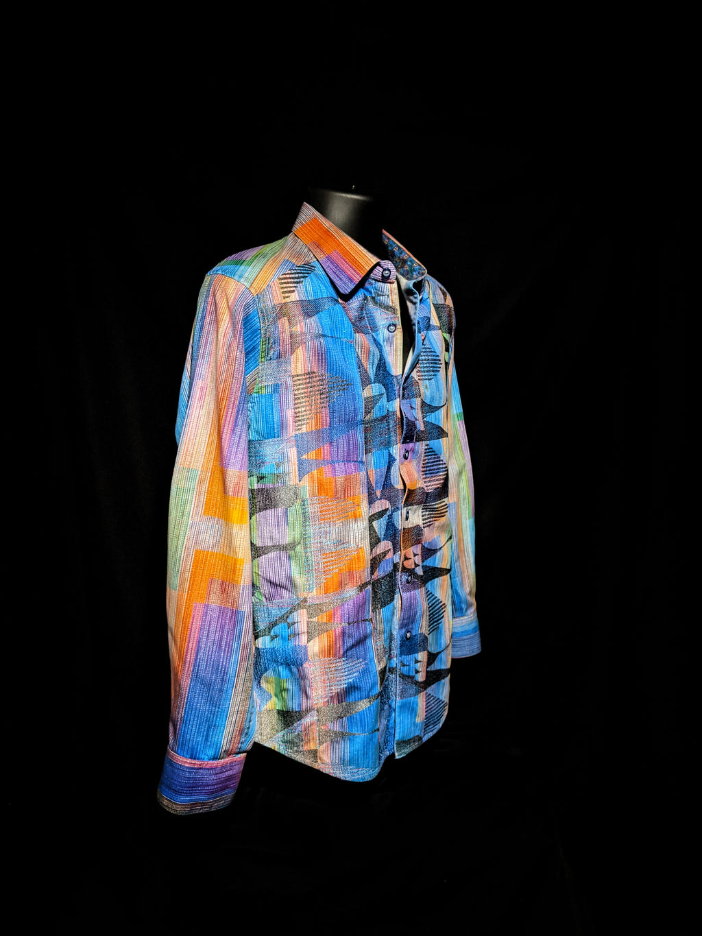 Robert Graham - Colorful Long Sleeve - Men's Medium Button Down Classic Fit