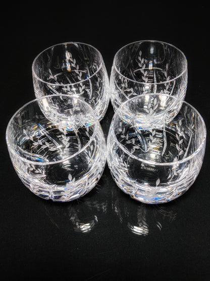 Faberge Clear Crystal Old Fashioned Glasses