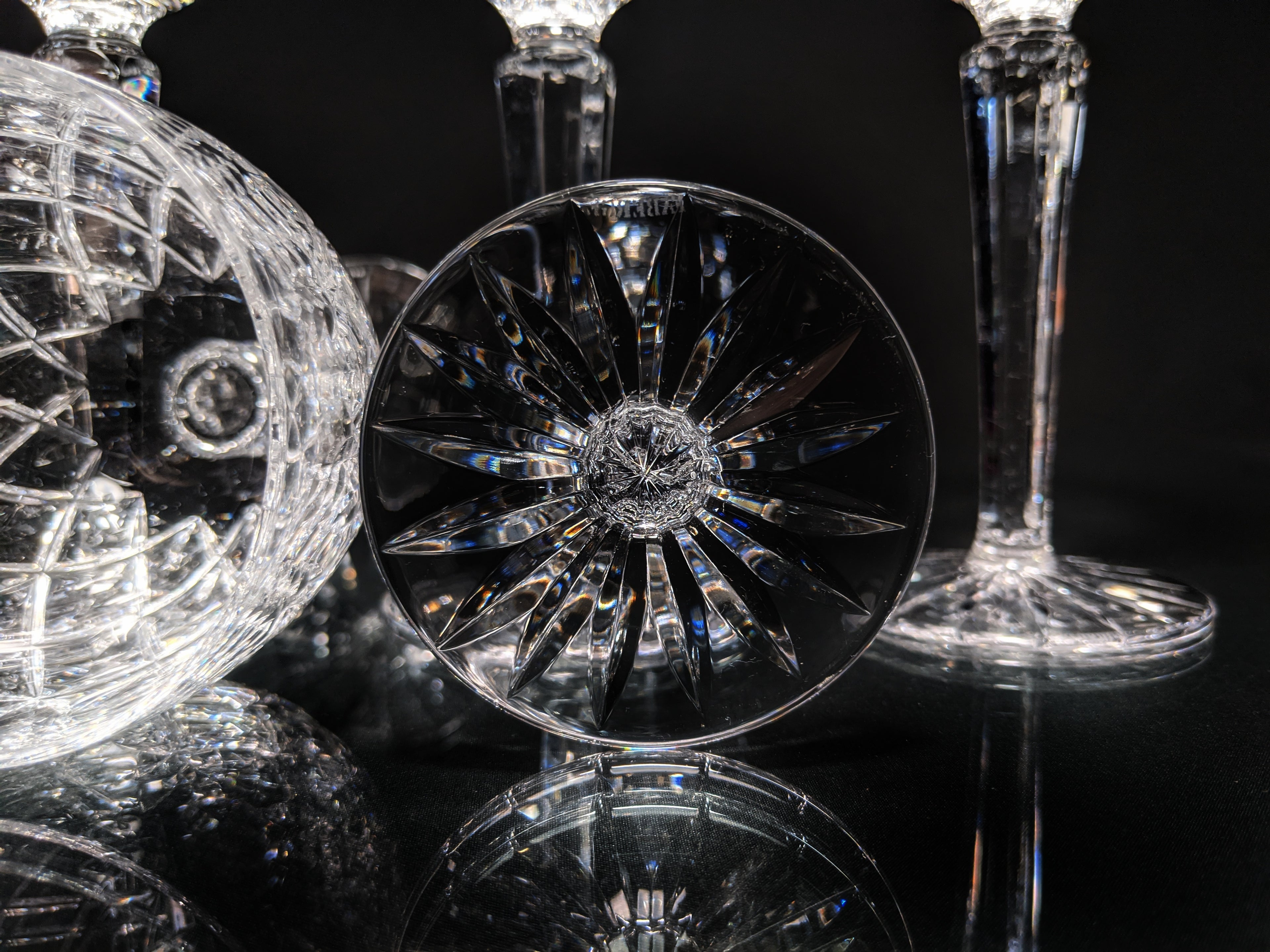 Faberge Clear Crystal Goblets