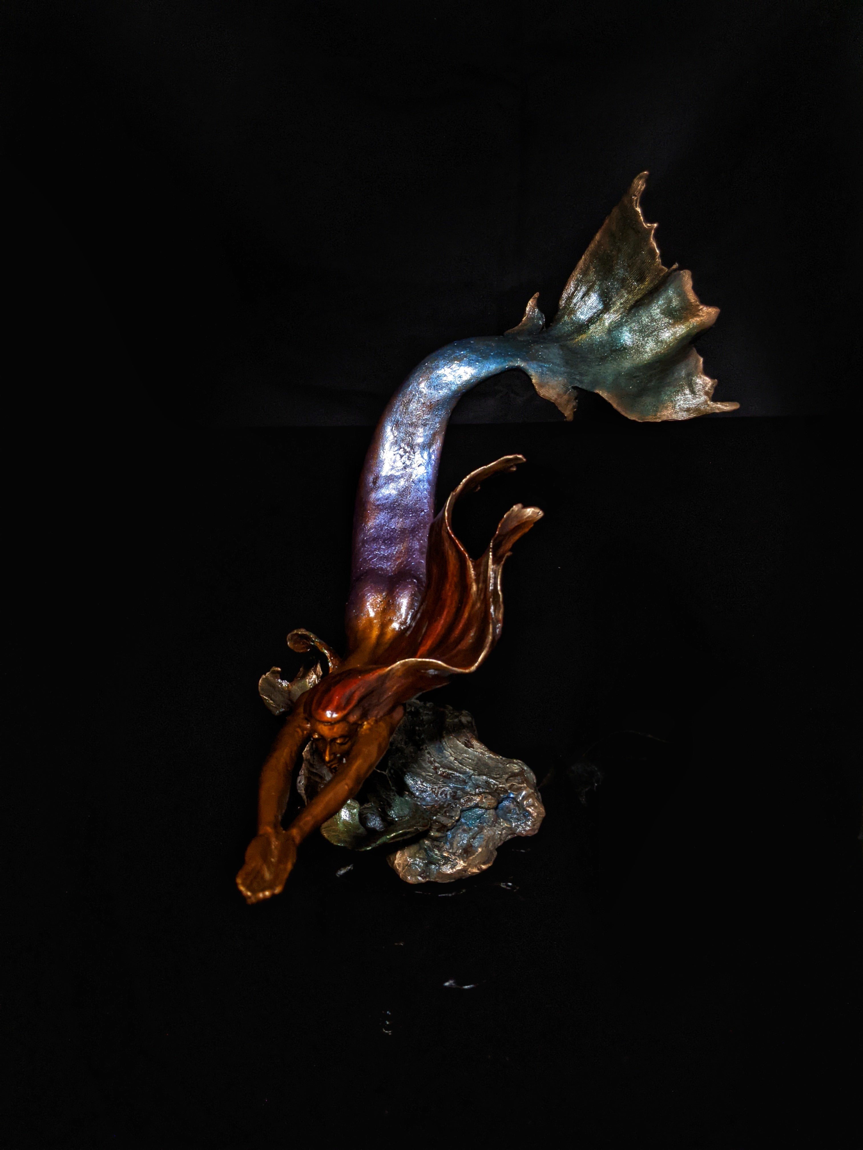 Mark Hopkins Mermaid Bronze Sculpture