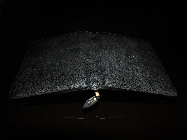 pheasant by R.D.Gomez Black Leather case and cutter NIB