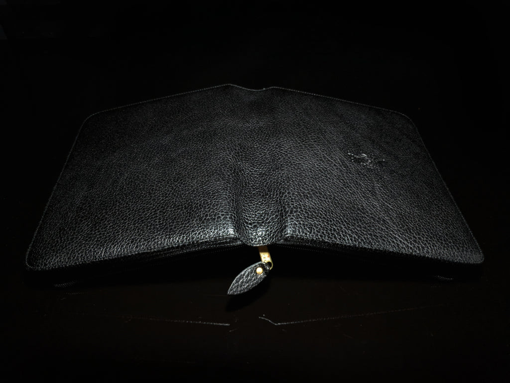 Pheasant Black Leather Carrying Case NIB