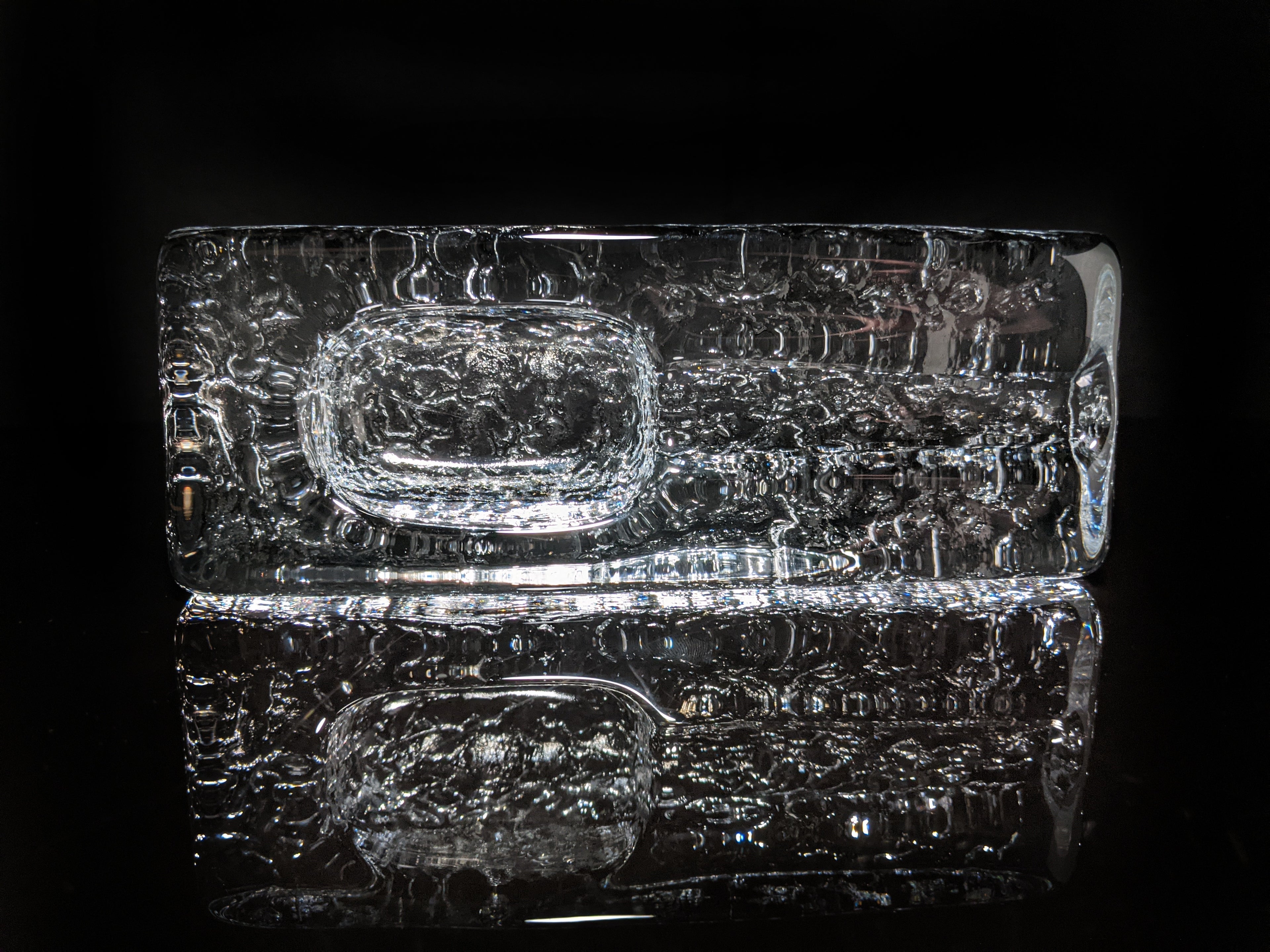 Heavy Glass Cigar Ashtray