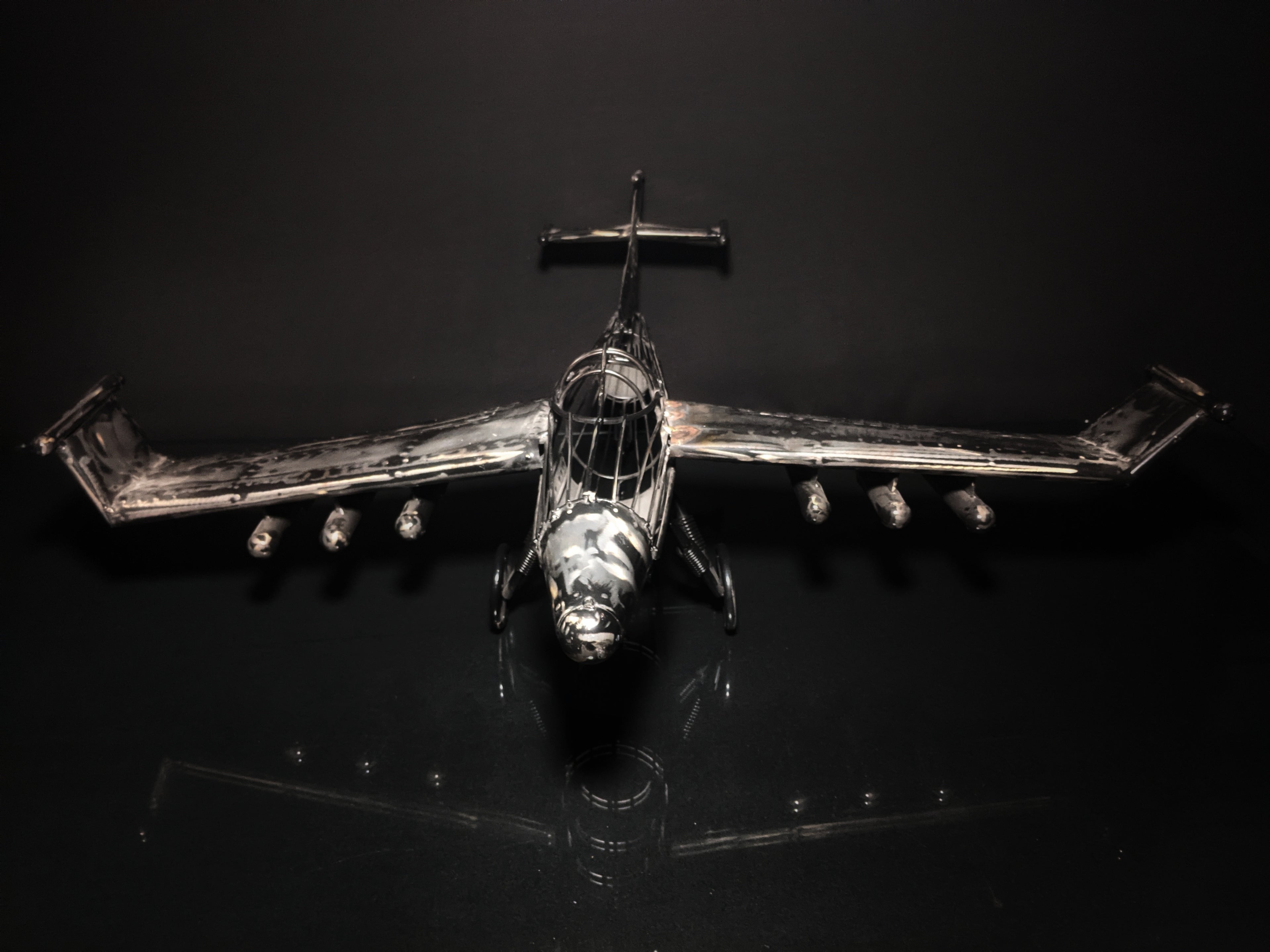 Airplane Metal Art Sculpture