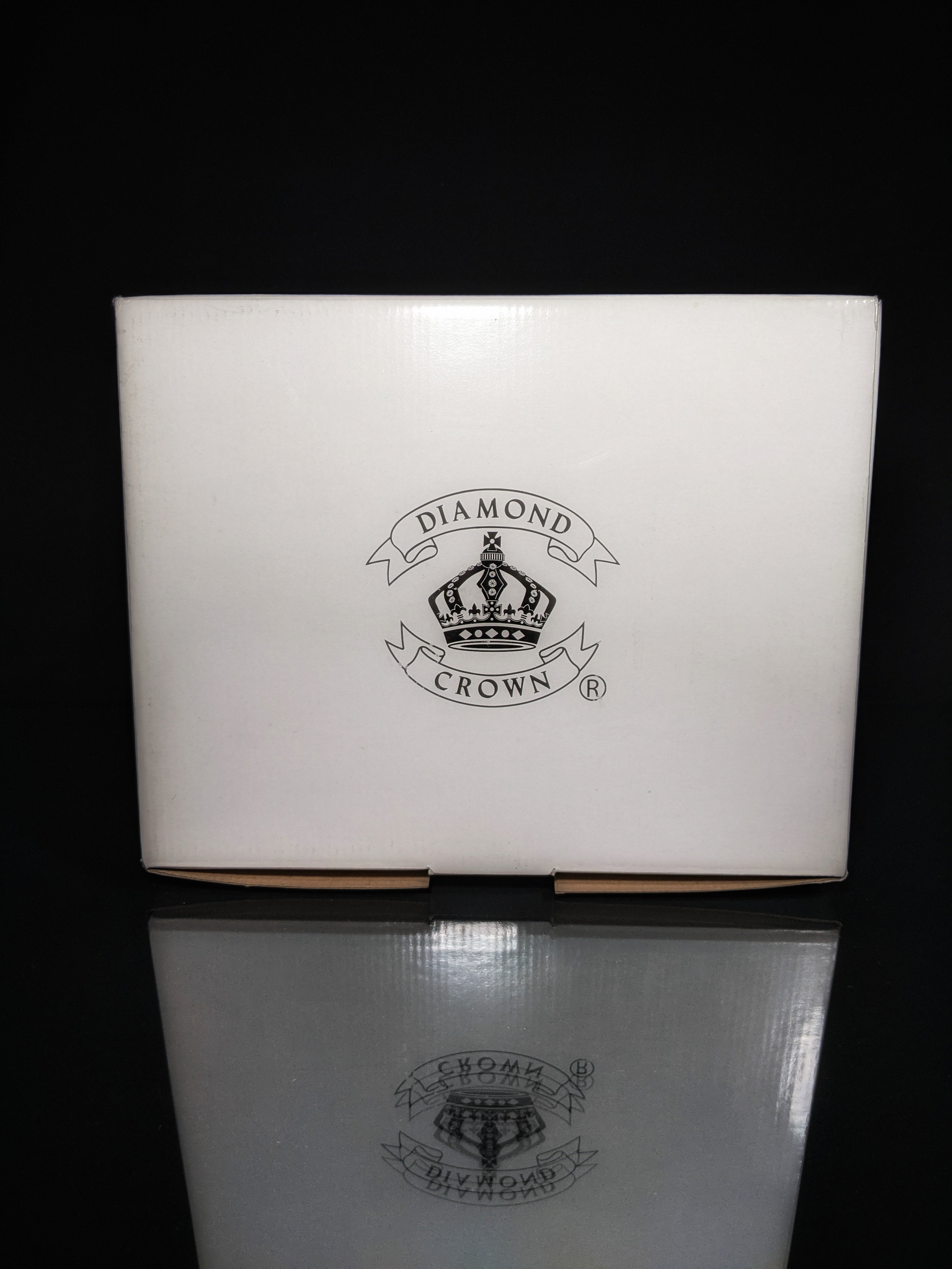 Diamond Crown Blue Ceramic Ashtray