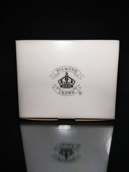 Diamond Crown Blue Ceramic Ashtray