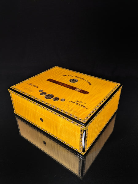 Elie Bleu Medals Yellow Sycamore  Humidor 75 Count