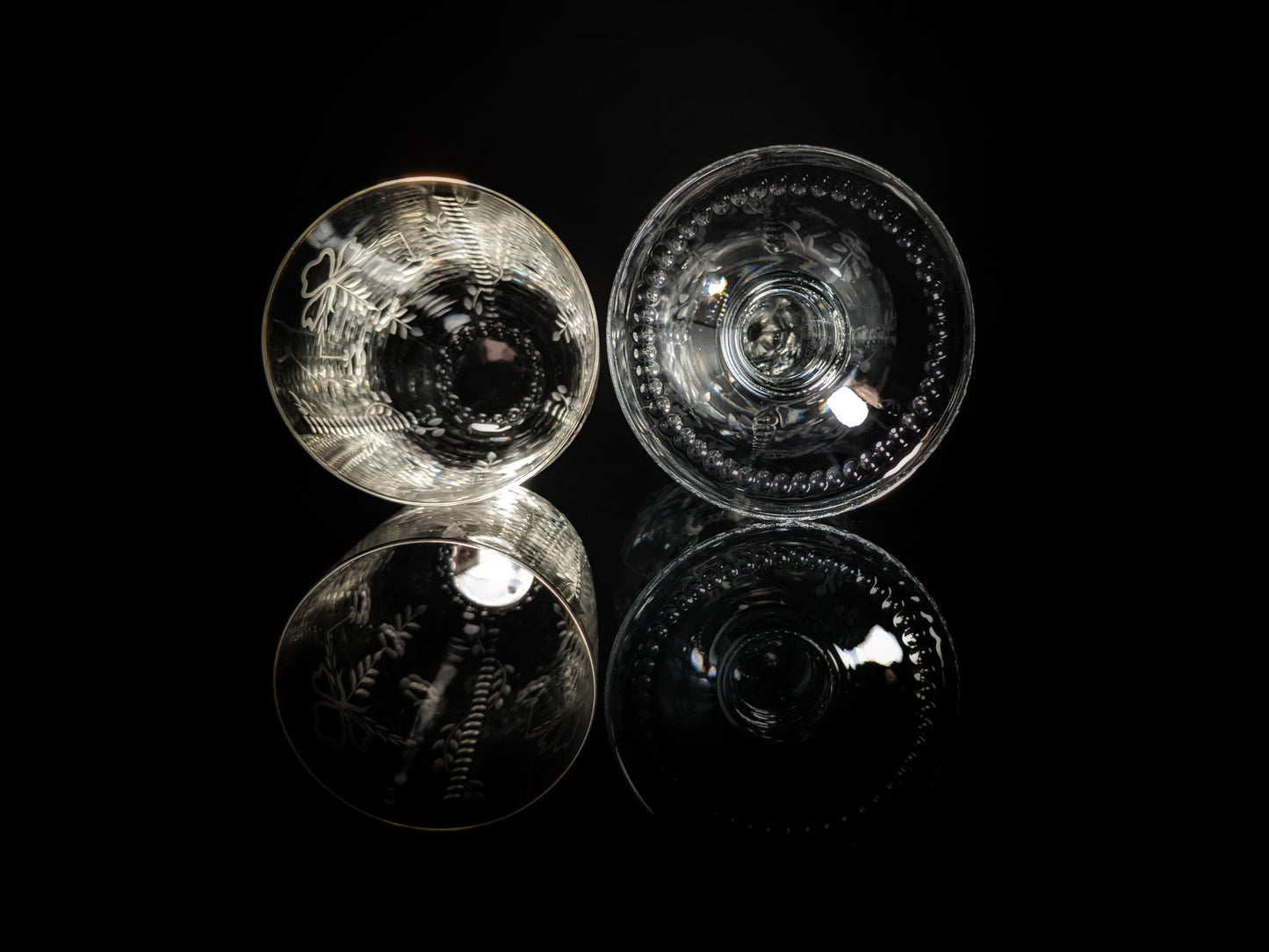 Faberge Crystal Gatchina Palace Carafe Decanter with matching glass NIB
