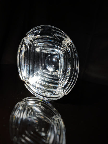 Heavy Glass Cigar Ashtray 7" Diameter