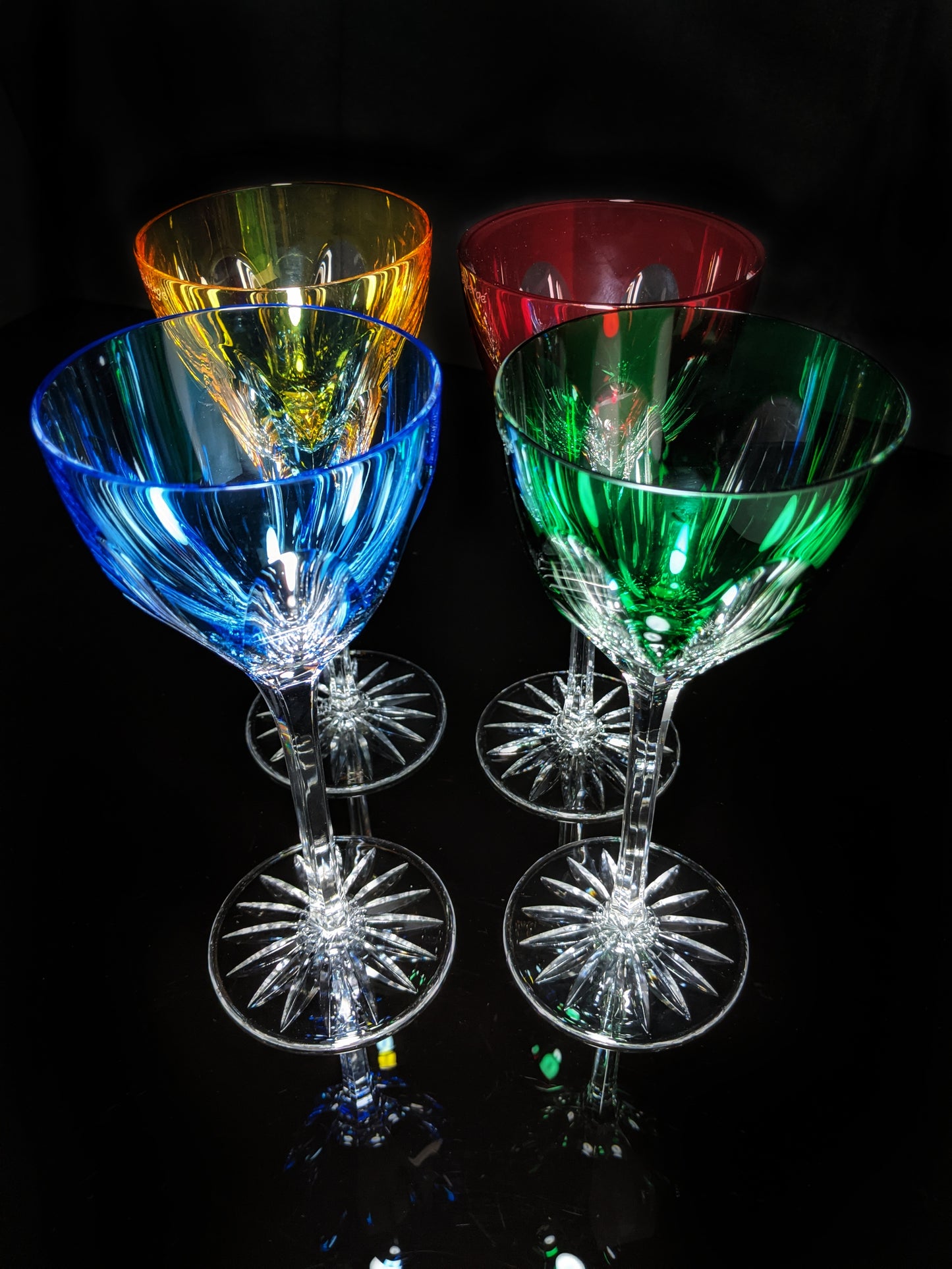 Faberge Regency Crystal Goblet Glasses