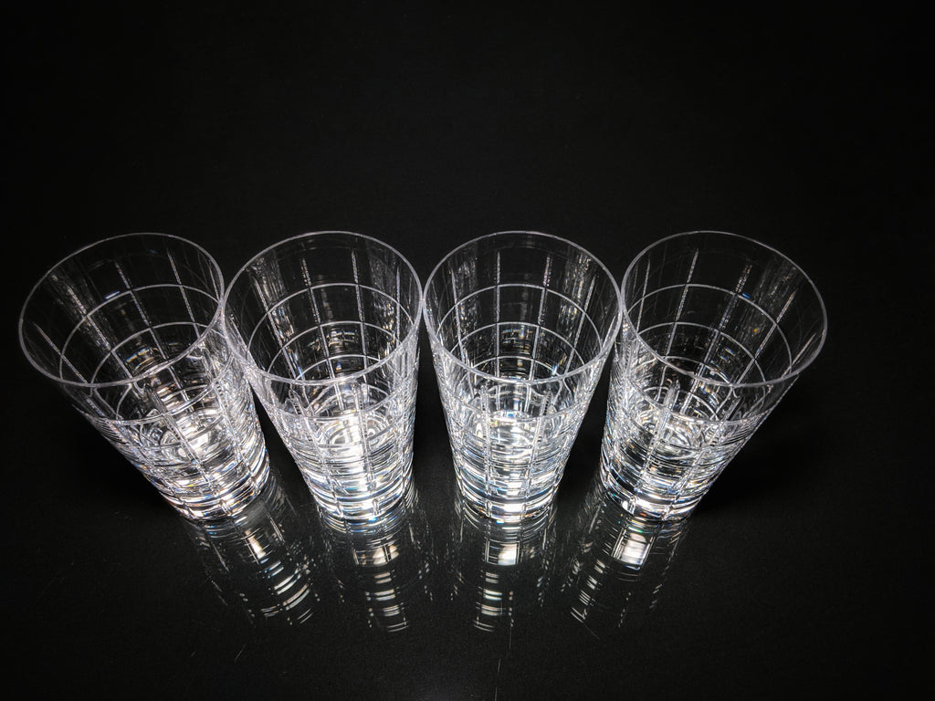 Faberge Metropolitan Tall Clear Crystal Glasses