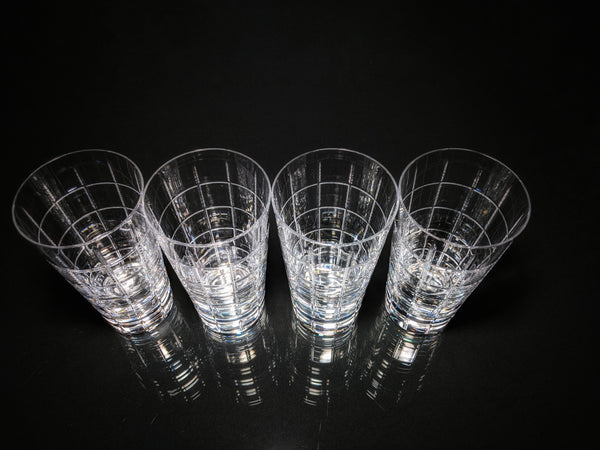 Faberge Metropolitan Tall Clear Crystal Glasses