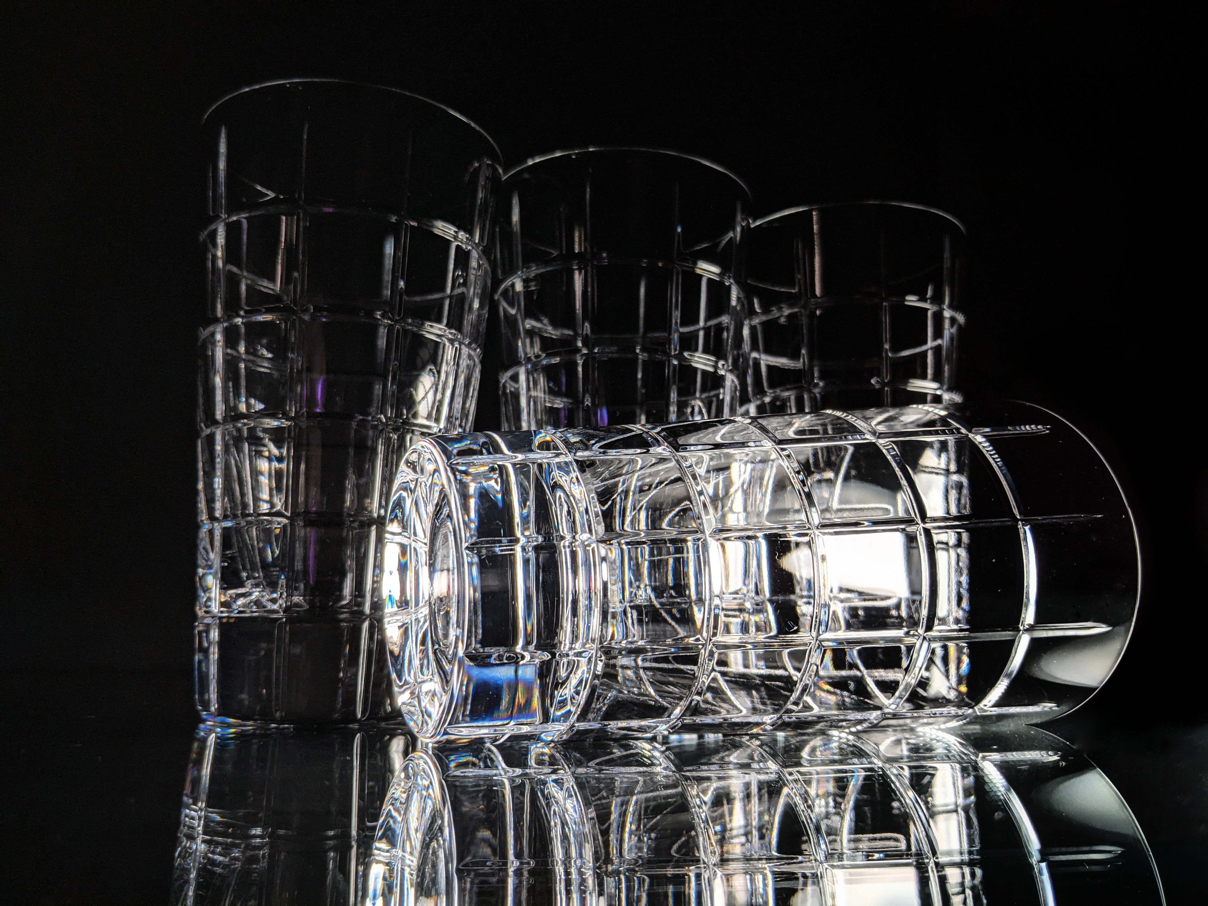 Faberge Metropolitan Tall Clear Crystal Glasses