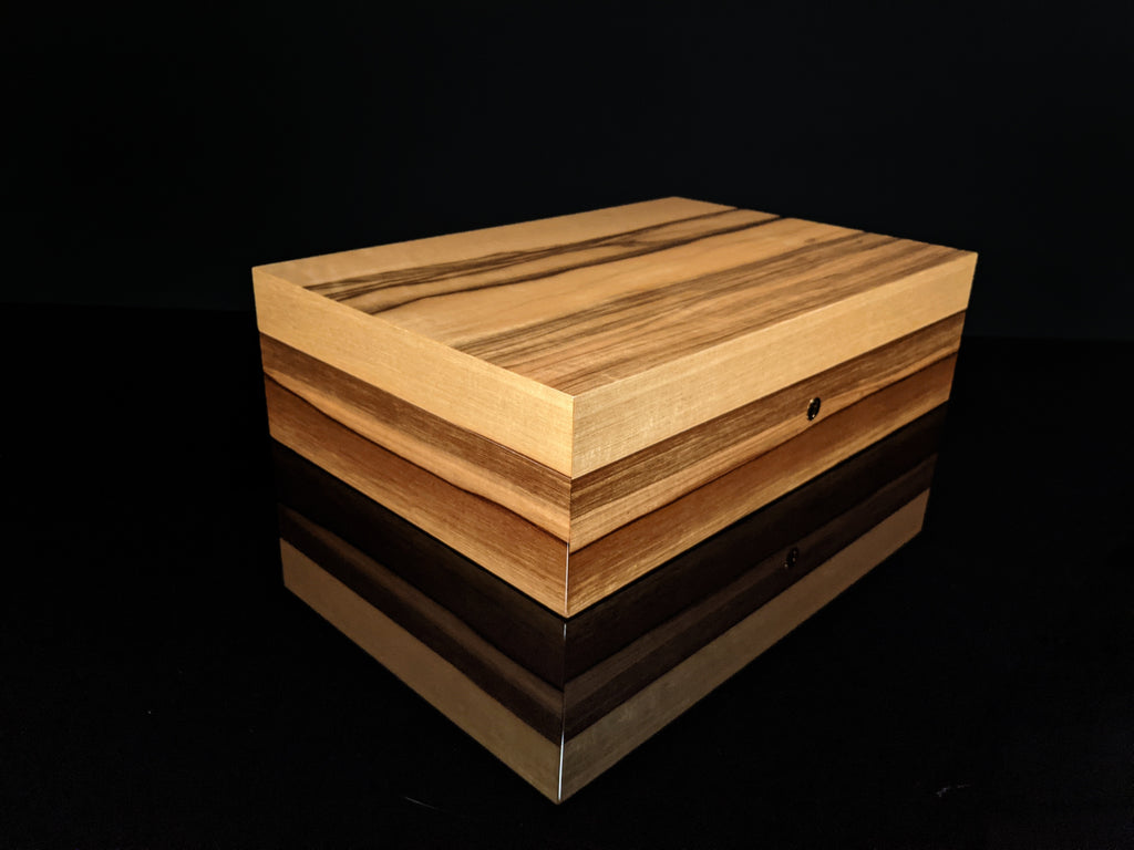 Elie Bleu Limba Wood Humidor 110 count