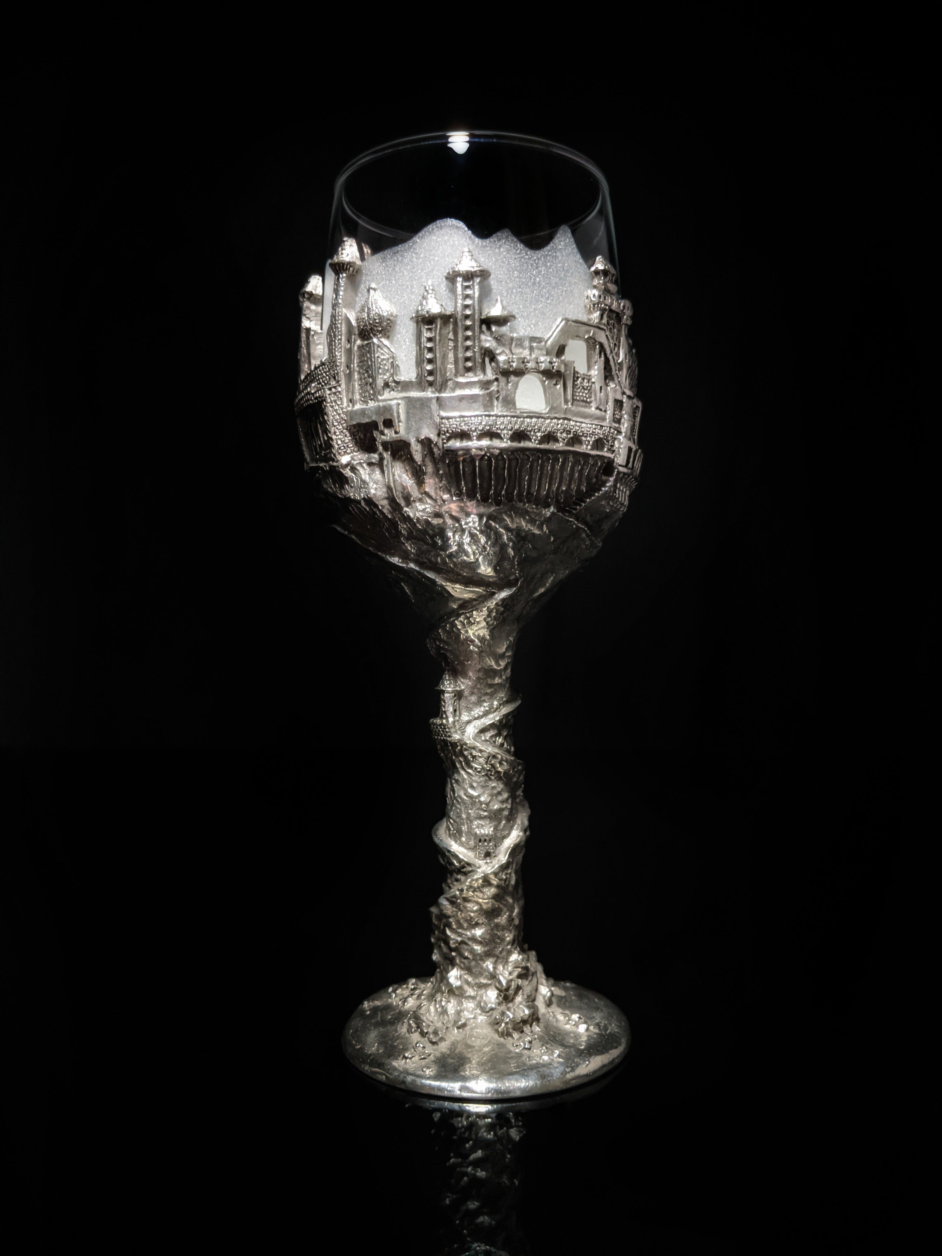 Royal Selangor Lord of Rings " City of Tirion" Wine Glass