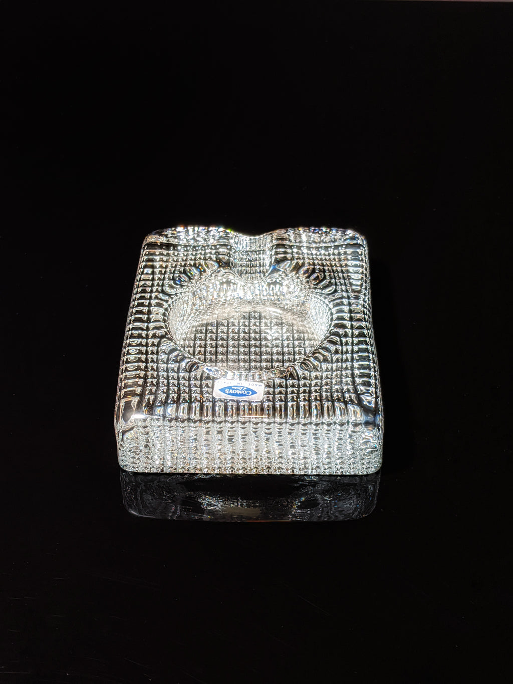 Comoy's of London Glass Cigar Ashtray made in Italy