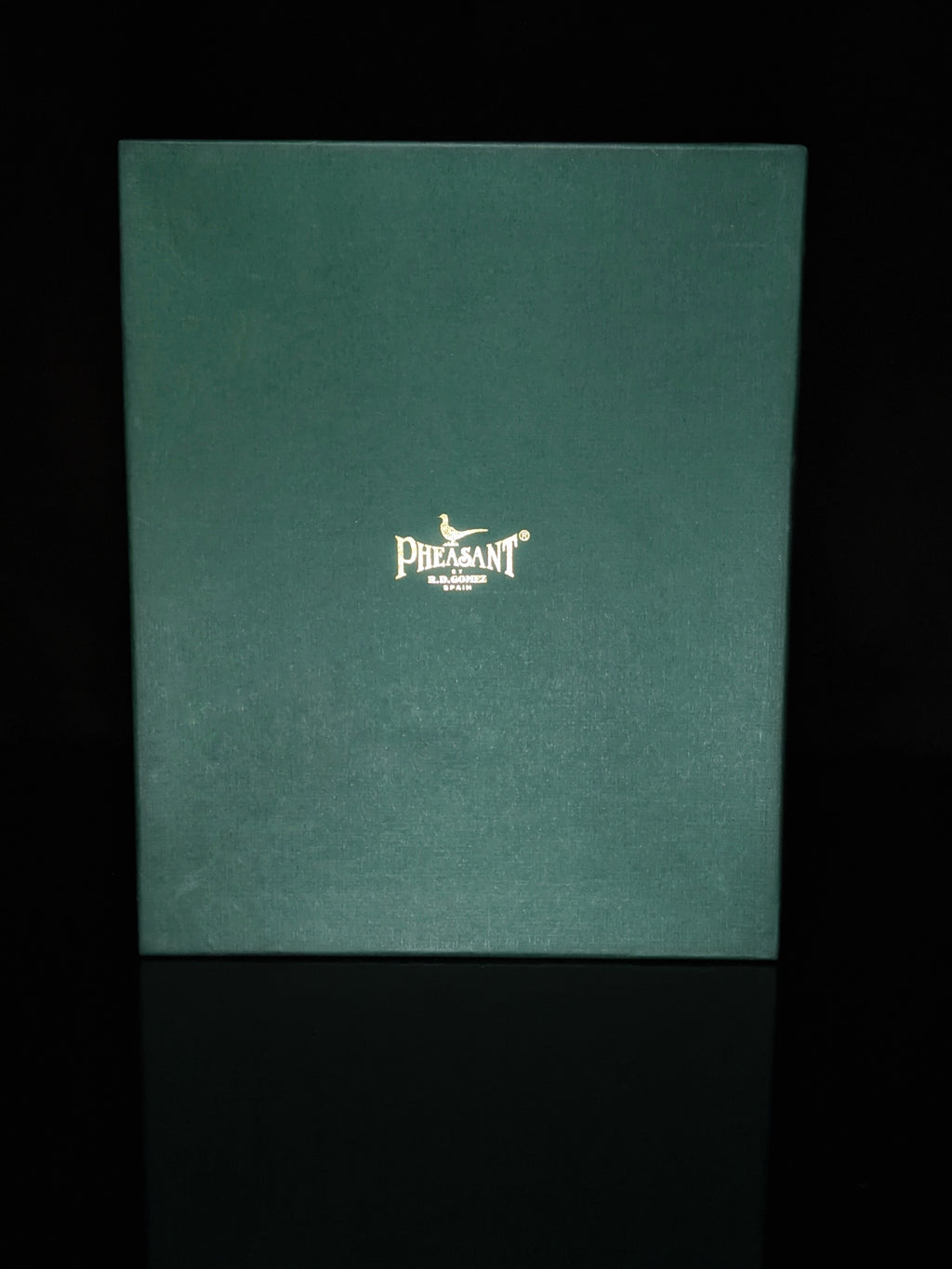 pheasant leather bordeaux carrying case NIB Made in Spain
