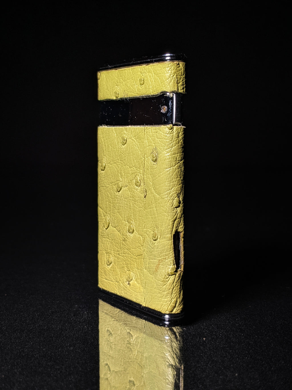 Brizard and Co Ostrich Matcha Sottile Lighter