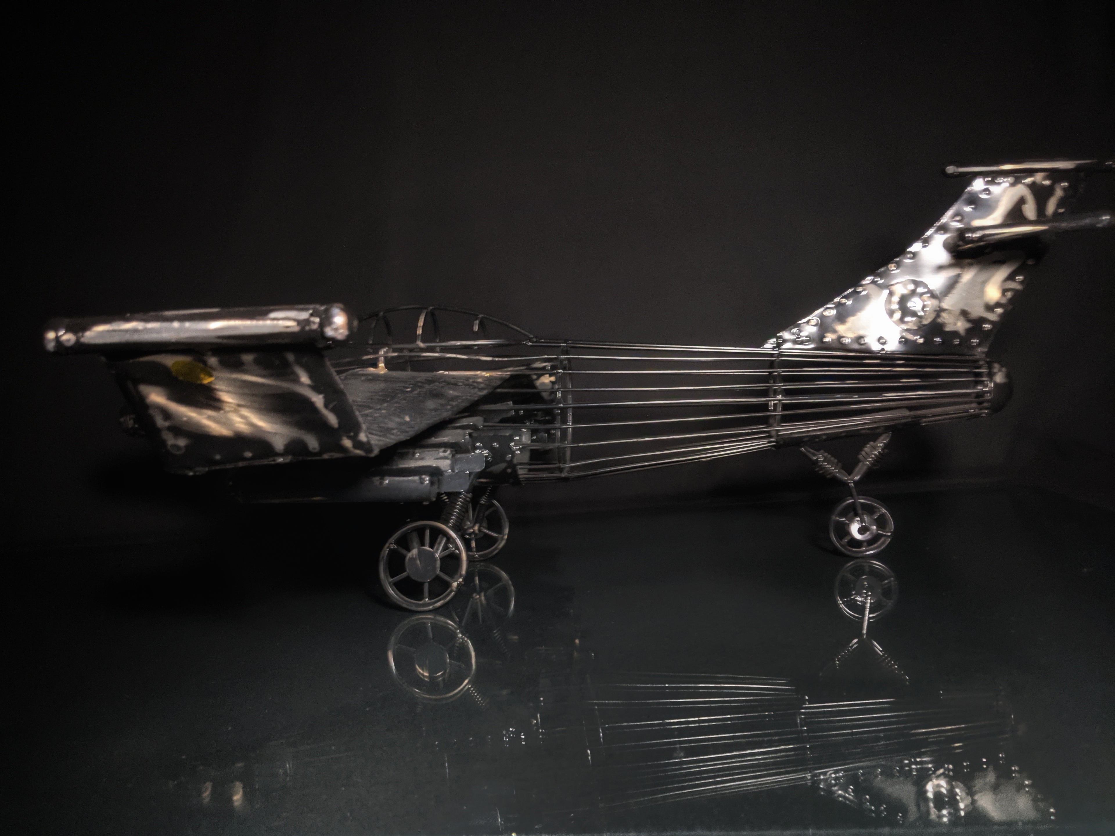 Airplane Metal Art Sculpture