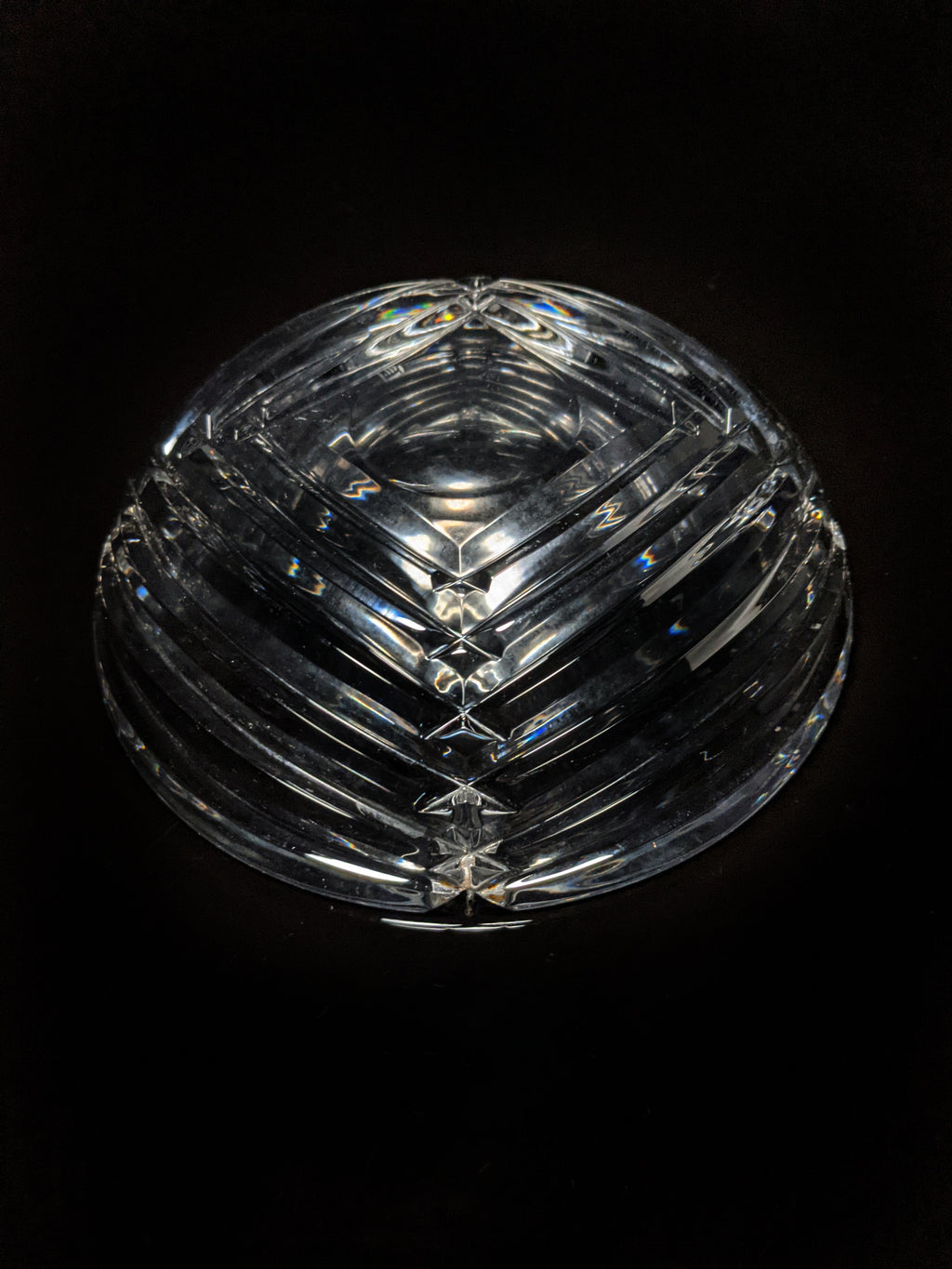 Heavy Glass Cigar Ashtray 7" Diameter