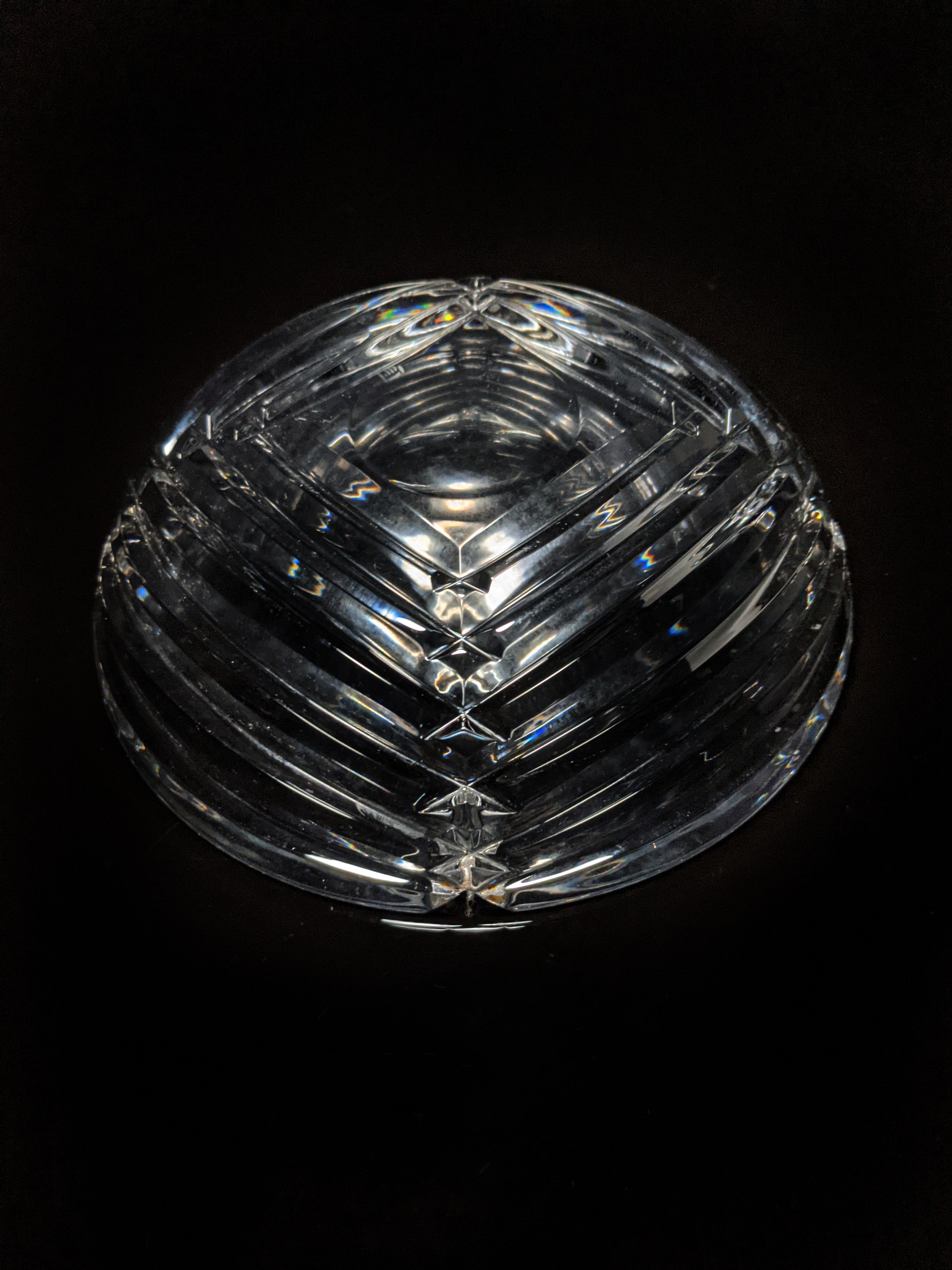 Heavy Glass Cigar Ashtray 7" Diameter
