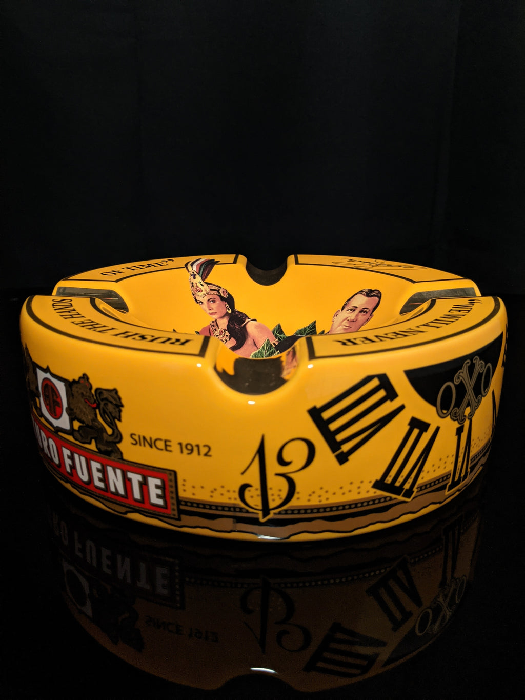 Arturo Fuente Yellow Ceramic Ashtray